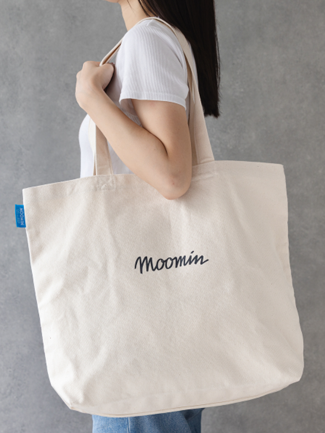 ムーミン福箱2027限定アイテム/帆布ビッグトートバッグ裏/MOOMIN SHOP ONLINE限定福箱/ムーミンショップオンライン限定福箱