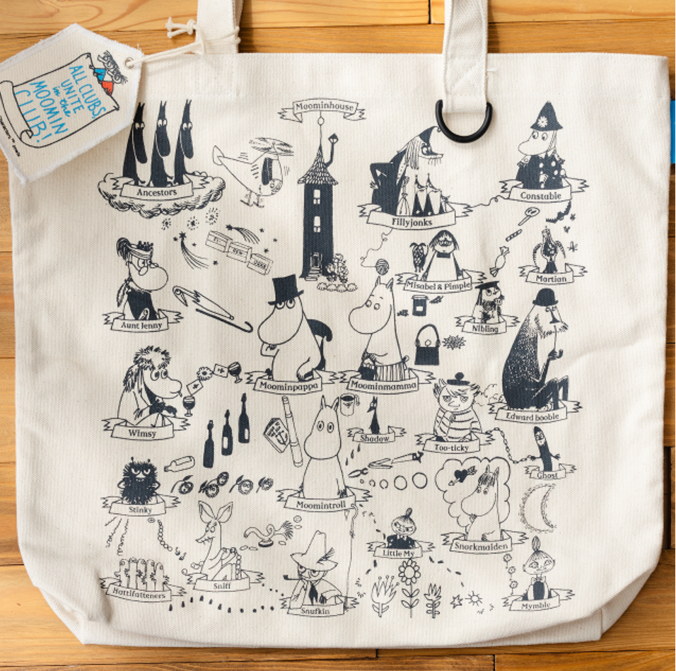 ムーミン福箱2027限定アイテム/帆布ビッグトートバッグ表/MOOMIN SHOP ONLINE限定福箱/ムーミンショップオンライン限定福箱